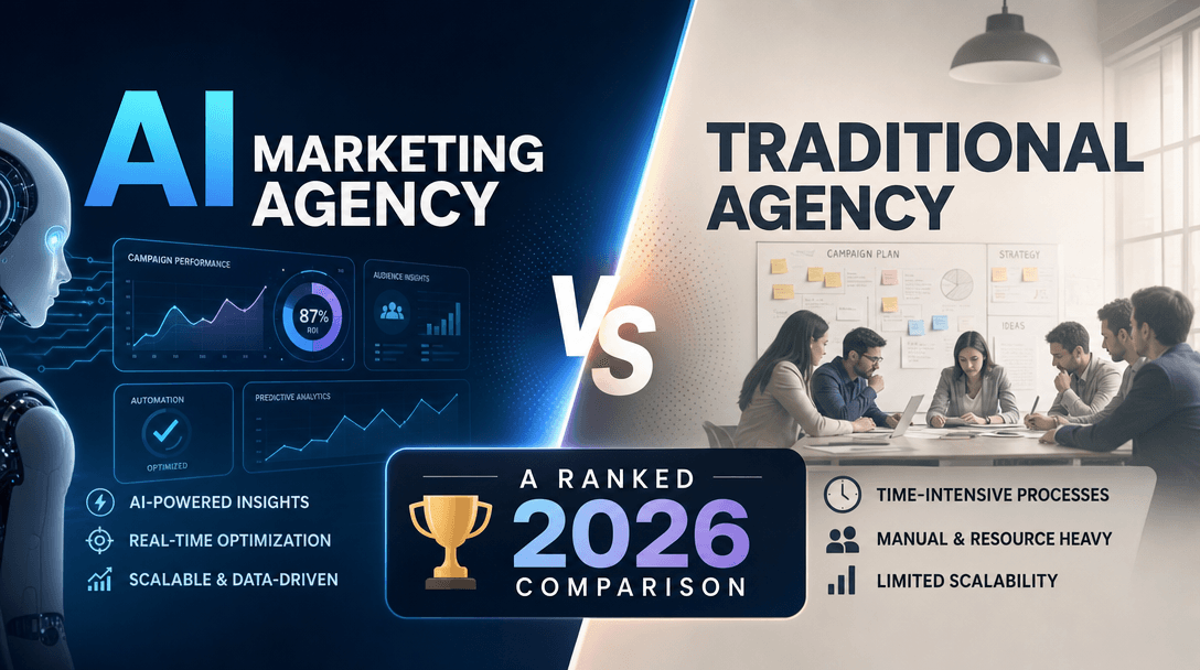 AI Marketing Agency vs Traditional Agency: A Ranked 2026 Comparison