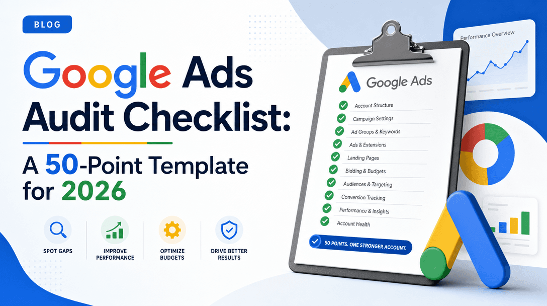 Google Ads Audit Checklist: A 50-Point Template for 2026