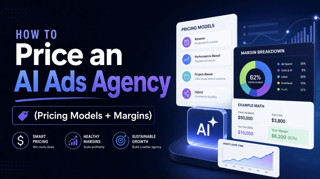 How to Price an AI Ads Agency (Pricing Models + Margins)