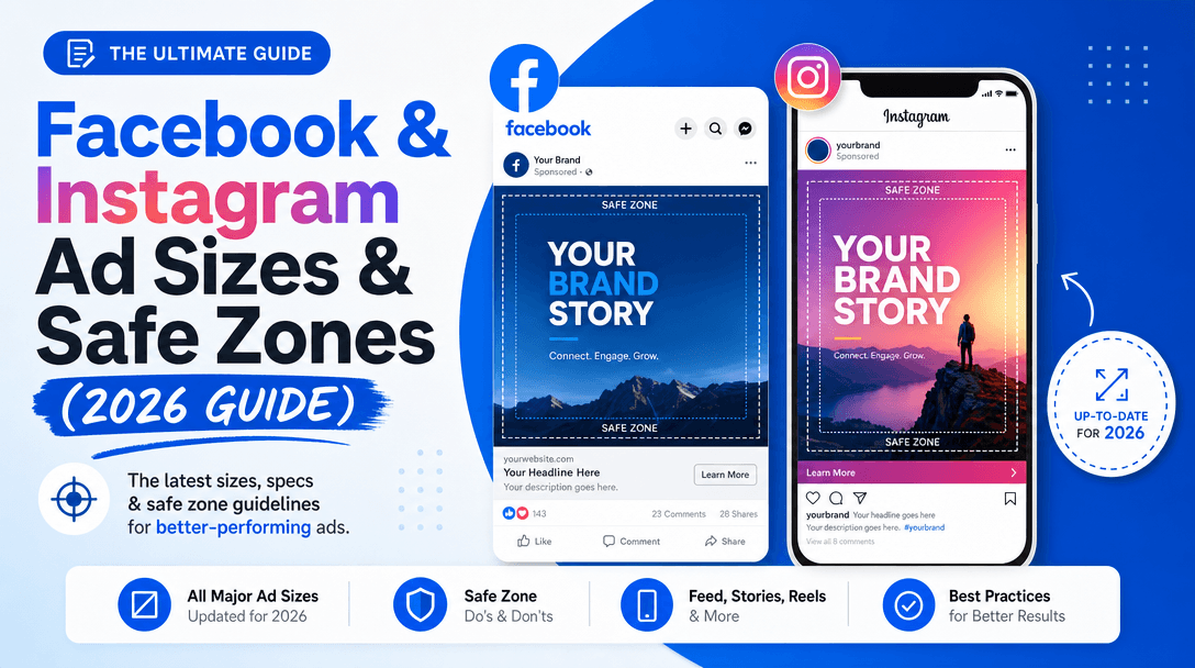 Facebook & Instagram Ad Sizes and Safe Zones (2026 Guide)