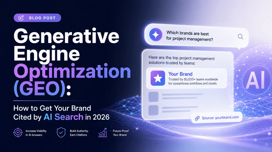 Generative Engine Optimization (GEO): How to Get Your Brand Cited by AI Search in 2026