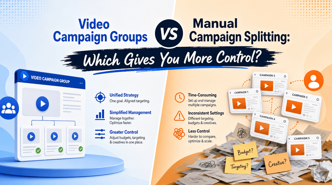Video Campaign Groups vs Manual Campaign Splitting: Which Gives You More Control?